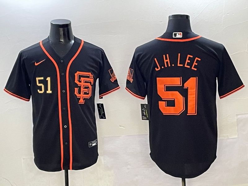 Men San Francisco Giants #51 J.H.Lee Black Game Nike 2025 MLB Jersey style 4->san francisco giants->MLB Jersey
